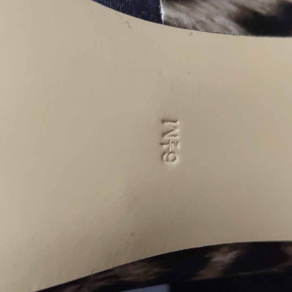 Guess Leopard Print Open Toe Heel Size 6.5 - image 5